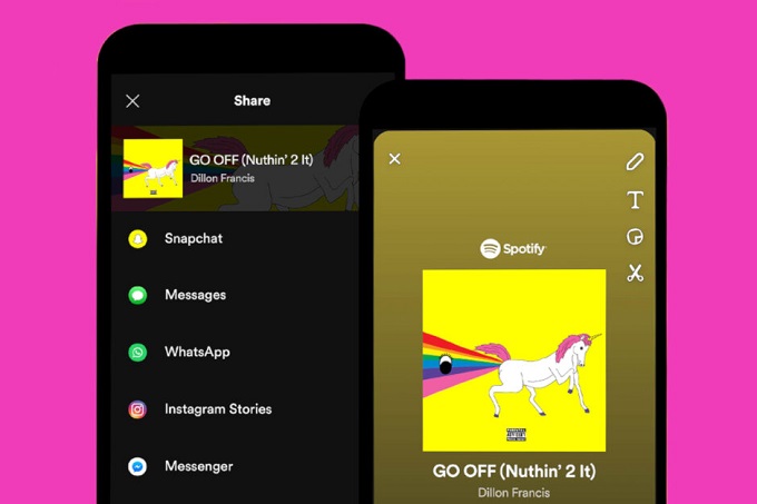 Spotify анонсировал интеграцию с Snapchat, позволяющую пользователям обмениваться музыкой