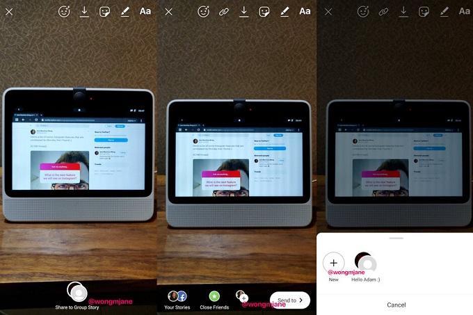Instagram тестирует новую функцию Групповых Историй/Group Stories
