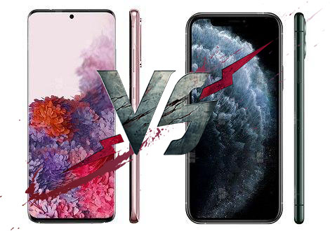 Apple vs Samsung - Сравнение Samsung Galaxy S20 (S11e) и Apple iPhone 11