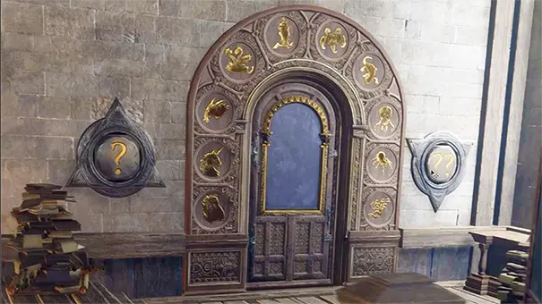 Как открывать двери с эмблемами существ в Hogwarts Legacy?